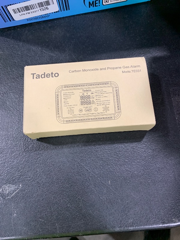 Photo 1 of Tadeto RV Carbon Monoxide and Propane Gas Alarm, 12V DC Hardwired CO/LPG Gas Leak Alarm with Light and Audible Indicator, RV Propane Detector with Reset/Backlight for RV/Trailer/Camper