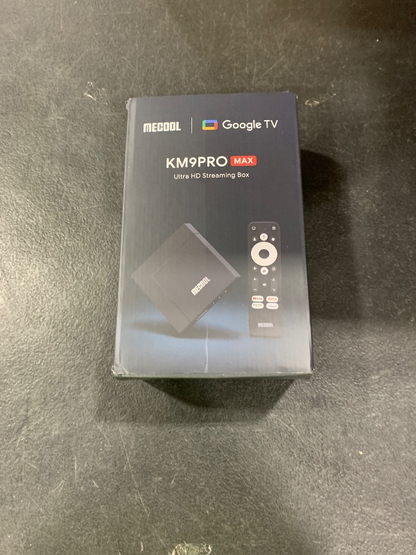 Photo 1 of Android TV Box 12.0, MECOOL KM9PRO MAX Smart TV Box 2GB 32GB Certification Netflix Google Assistant Dolby Audio, GTV TV Box 4K Support AV1 HDR 4K 2.4G 5.0G WiFi5 BT5.0