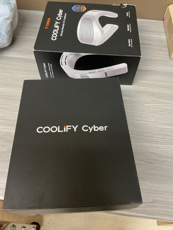 Photo 1 of TORRAS 2025 Top Al Neck Fan Air Conditioner Coolify Cyber, Portable Personal Neck Fans that Blow Cold Air?No.1 Dual-Coolest Wind & 720° Immersive Cooling?Rechargeable for Outdoor/Indoor. Gift for Dad