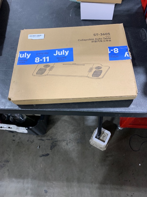 Photo 1 of Ronsoile Foldable Car Tray, 2025 Upgraded Car Desk Compatible with Tesla Model Y Model 3 Car Accessories, Steering Wheel Eating Table, for Travel Remote Work Camping, Gift for Christmas