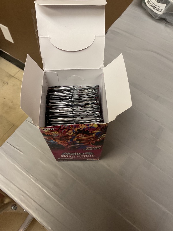 Photo 1 of BANDAI ONE Piece Card Game, Fist of God Speed (OP-11) Booster Box - 24 Packs
