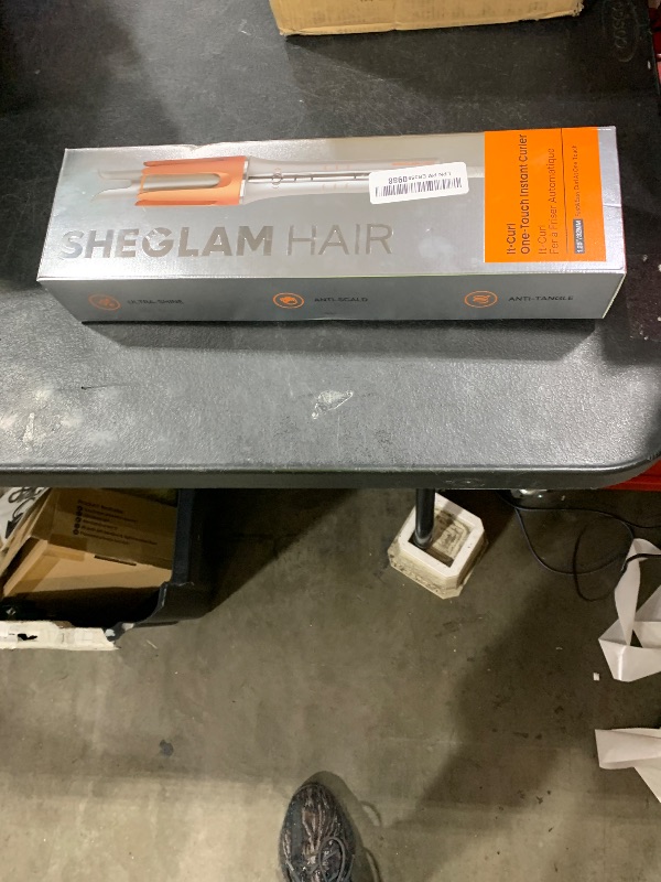 Photo 1 of SHEGLAM Automatic Curling Iron 1 1/4 inch with 3 Temperatures Fast Heating, 2-Way Rotation, Anti-Scald, Anti-Tangle Rotating, Automatic Shut-Off for Hair Styling