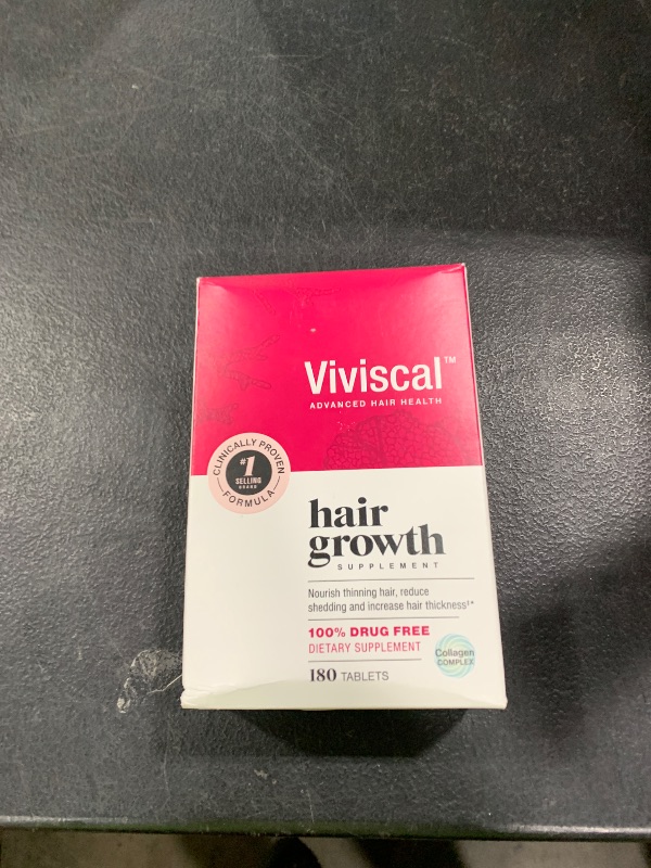 Photo 1 of Viviscal Hair Growth Supplements For Women For Thicker, Fuller Hair, Nourishes Thinning & Loss, With Proprietary Collagen Complex, 180 Tablets, 3 Month Supply