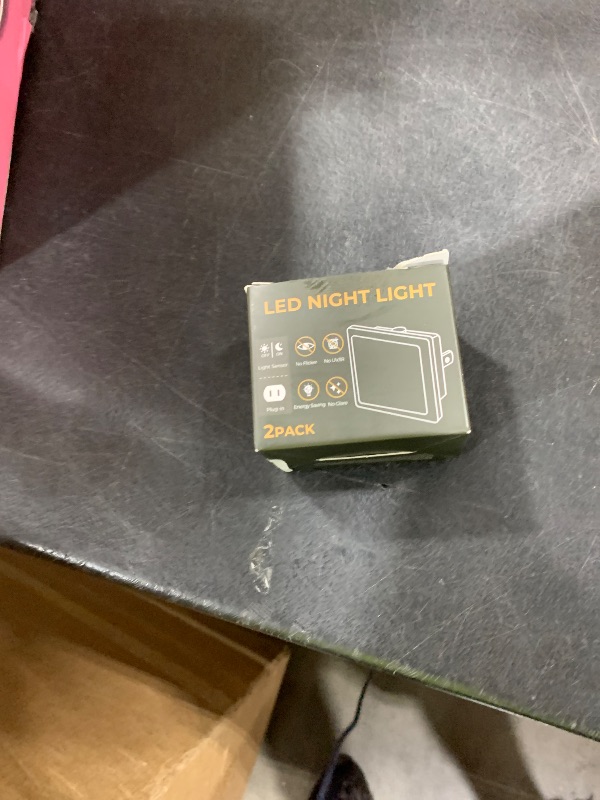 Photo 1 of L LOHAS LED Night Lights Plug into Wall 2-Pack, 0.3W Plug in Night Light, Dusk to Dawn, 2000K Amber Light, Sleep Aid Nightlight Auto-On/Off, for Adults Kids Room, Bedroom, Bathroom, Hallway, Non-Dim