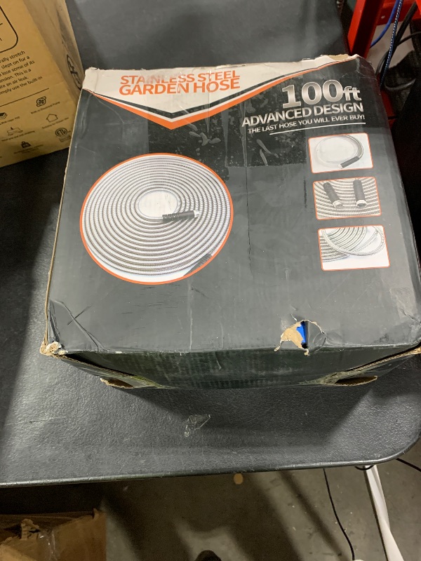 Photo 1 of 100FT 304 Stainless Steel Garden Hose-2025New Upgraded Quality Metal Expandable Hoses With 3/4 Solid Fitting,Sturdy and Lightweight, Kink-Free, Rust Proof & Ultra-Durable Water Hose For Yard Camper