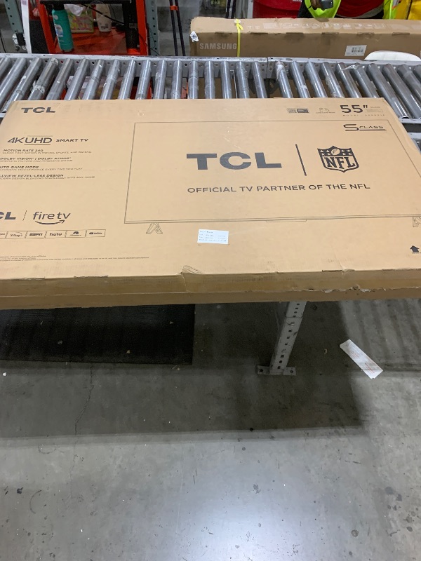 Photo 1 of TCL 55-Inch Class S5 UHD 4K LED Smart TV with Fire TV (55S551F, 2024 Model), Dolby Vision, HDR PRO+, Dolby Atmos, Alexa Built-in with Voice Remote, Apple AirPlay 2 Compatibility, Streaming Television