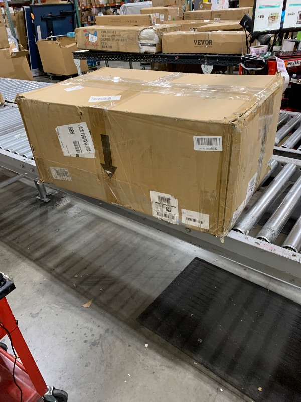 Photo 1 of VEVOR Hydraulic Lift Table Cart, 330lbs Load Capacity 50 Inch Lifting Height, Manual Single Scissor Lift Table with Non-Slip Pad and 4 Wheels, Hydraulic Scissor Cart for Material Handling, Orange
