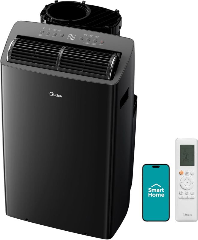 Photo 1 of Midea Duo 12,000 BTU (10,000 BTU SACC) High Efficiency Inverter, Ultra Quiet Portable Air Conditioner, Cools up to 450 Sq. Ft., Compatible with Alexa/Google Assistant, Includes Remote
