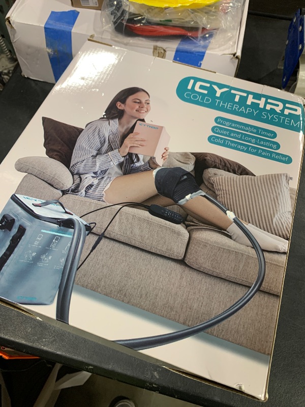 Photo 1 of ICYTHRP Cold Therapy Machine with Programmable Timer, Portable Ice Machine for Knee After Surgery, Knee Replacement Recovery System for Pain Relief w/Compression Pad for Shoulder, Hip and Ankle