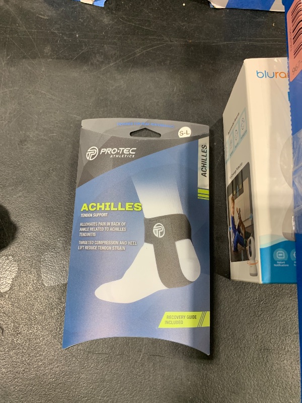 Photo 1 of Pro-Tec Athletics Premium Achilles Tendon Support for Tendonitis Relief, Compression Pad, Stabilization, Adjustable Strap & Heel Lift for Men & Women, Recovery from Achilles Tendinitis