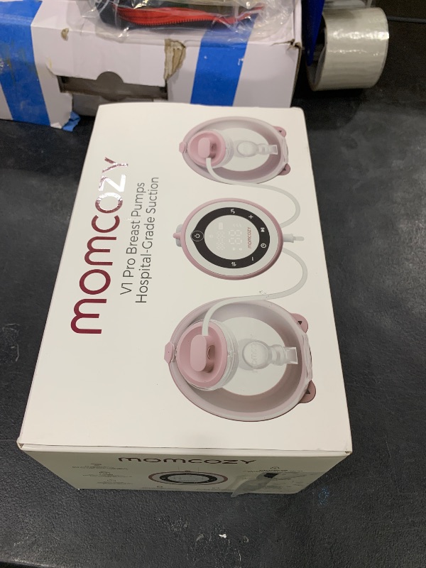 Photo 1 of Momcozy Breast Pump V1 Pro Hospital-Grade, Hands-Free & Portable Wearable Pump, Upgraded Electric Pump with 3 Fine-Tuned Rhythms|15 Levels, Come with Leak-Proof DoubleFit Flange, Cozy Red.