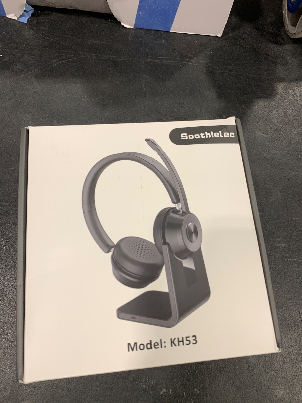 Photo 1 of (Upgraded Version) Wireless Headset, Bluetooth Headset with Noise Cancelling Microphone, Best Headphones with Mic Mute & USB Dongle for PC/Computer/Laptop/Cell Phones/Remote Work/Call Center
