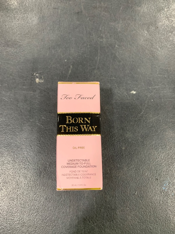 Photo 1 of Too Faced Born This Way Natural Finish Longwear Liquid Foundation | Medium-To-Full Coverage | Hydrating + Oil Free, 1 Fl Oz, Golden Beige