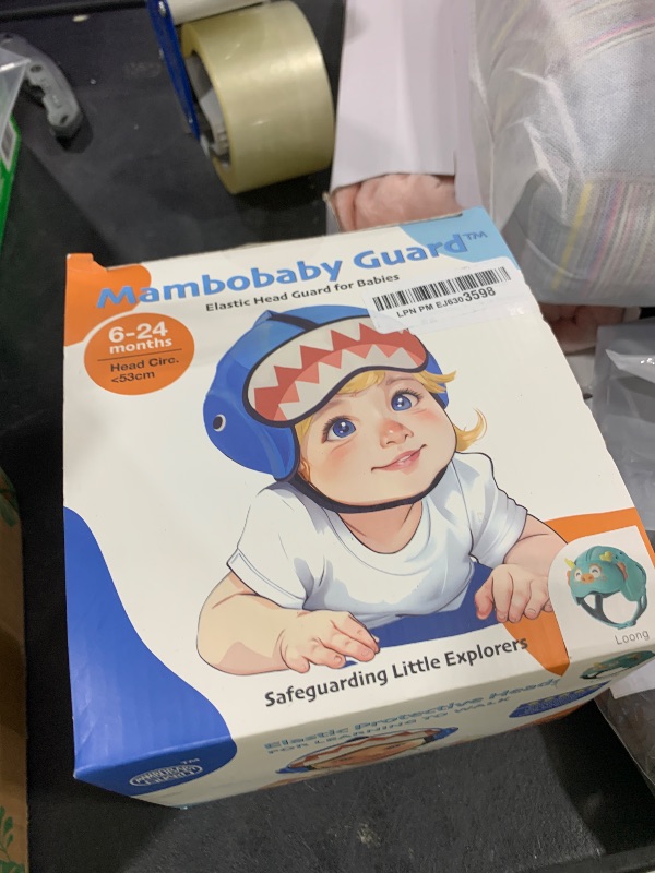 Photo 1 of MamboBaby Safety Helmet for Crawling & Walking - Ultra Lightweight Adjustable Infant Head Protector 10-24 Months, Breathable Anti-Collision Soft Helmet with Secure Fit Design