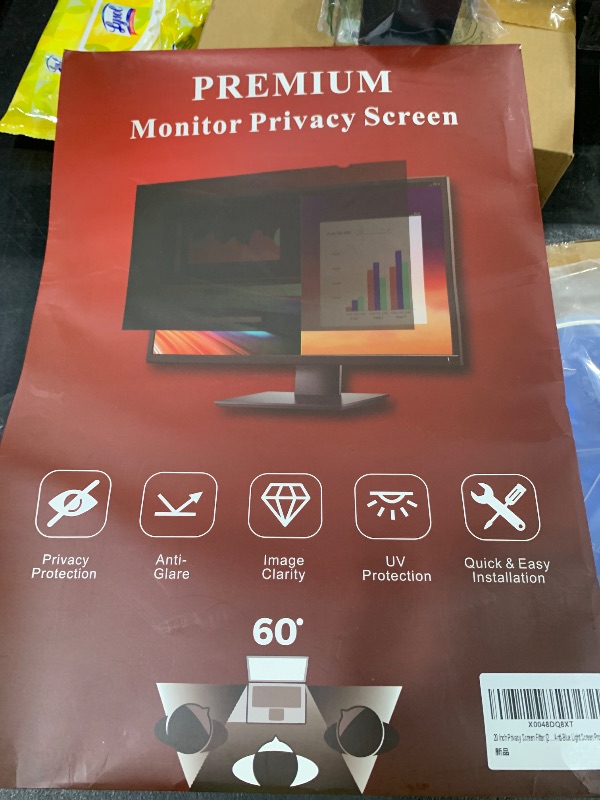 Photo 1 of 20 Inch Privacy Screen Filter [2 Pack] for Computer Widescreen 16:9 Monitor, Privacy Shield, Anti-Glare and Anti-Blue Light Screen Protector