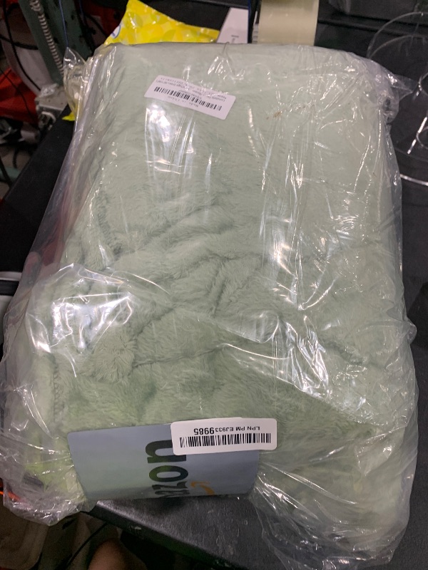 Photo 1 of Comelady Fleece Blanket Queen Size for Bed,3D Bubble Warm Fluffy Throw Blanket for Couch Sofa Room Decor-Lightweight Cozy Fuzzy Blanket for All Seasons(Sage Green,90"×90")