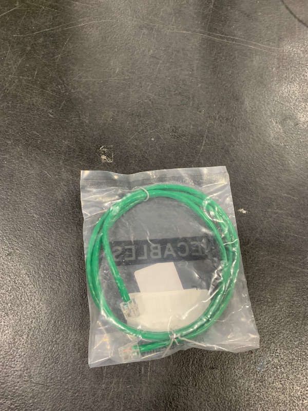 Photo 1 of NECABLES CAT5E RJ11 Data Cable DSL Cable 3ft Heavy Duty High-Speed for DSL Modem UTP Compatible with ATT RJ11 6P4C Male to Male Green - 3 Feet