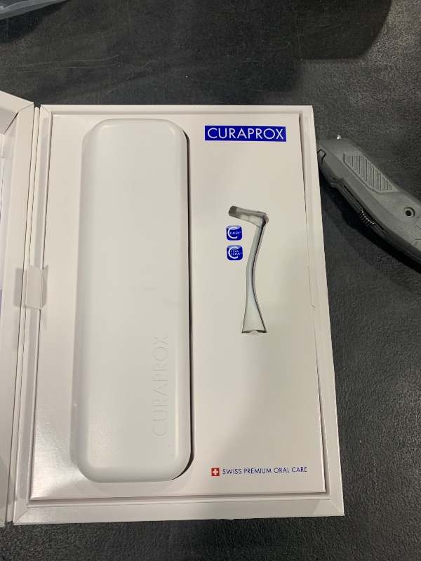 Photo 1 of Curaprox Hydrosonic Pro Sonic Toothbrush – for Sensitive Teeth, Implants and Braces | Professional Cleaning at Home | Set with Three Brush Heads