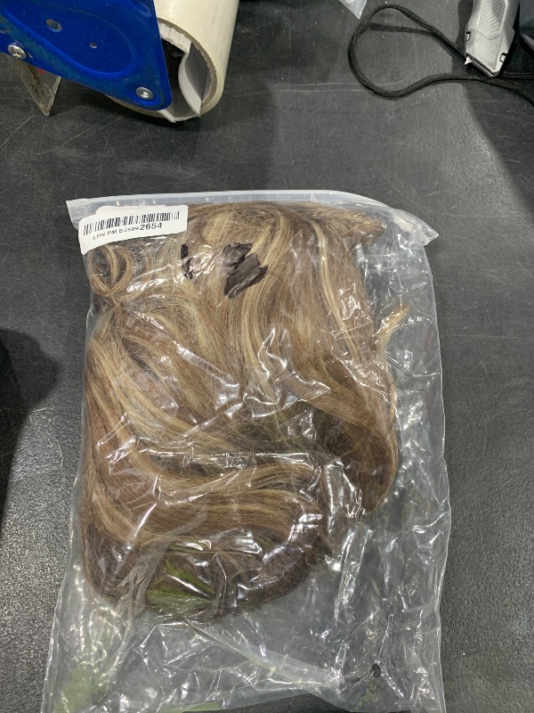 Photo 1 of GORGIUS Highlight Wigs with Bang Body Wave Wig Natural Highlights Glueless Wavy Wig Crafted with Style-Archive Human-Hair-Like Premium Fiber, Realistic Look with True Scalp