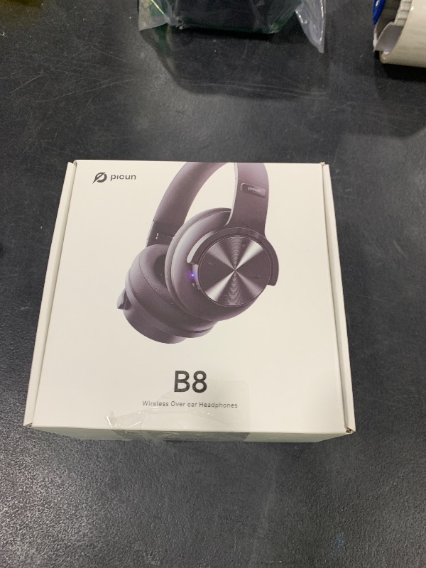 Photo 1 of Picun B8 Bluetooth Headphones, 120H Playtime Headphone Wireless Bluetooth with 3 EQ Modes, Low Latency, Hands-Free Calls, Over Ear Headphones for Travel Home Office Cellphone PC Black