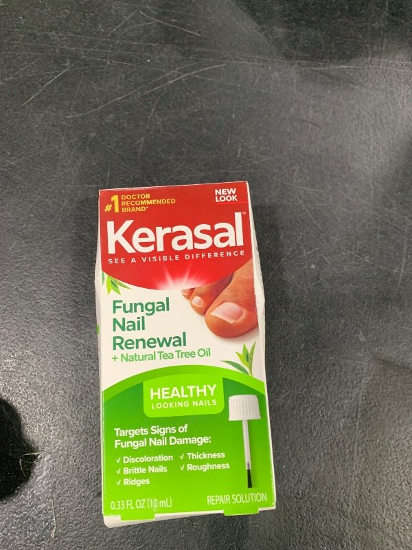 Photo 1 of Kerasal Renewal Nail Repair Solution with Tea Tree Oil for Discolored and Damaged Nails, 0.33 Oz (Pack of 1)