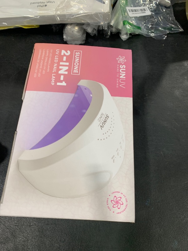 Photo 1 of SUNUV UV LED Nail Lamp, Gel Light for Nail Polish UV Dryer with 3 Timers SUNone White