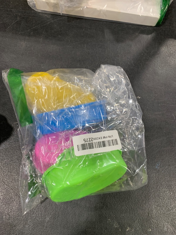 Photo 1 of 4 Pack Hamster Food Bowl - Anti-Turnover Fixable Bowl for Hamster Mice Rat Hedgehog and Small Pet (Pink, Green, Blue and Orange)