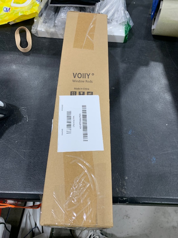 Photo 1 of VOIIY Gold Curtain Rods for Windows 66 to 120 Inch(5.5-10 Feet),1" Diameter Drapery Rods with Modern Style End Cap Finials,Size:36-120 Inch