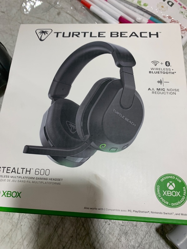 Photo 1 of Turtle Beach Stealth 600 Wireless Multiplatform Amplified Gaming Headset for Xbox Series X|S, Xbox One, PC, PS5, PS4, & Mobile – Bluetooth, 80-Hr Battery, Noise-Cancelling Mic – Black
