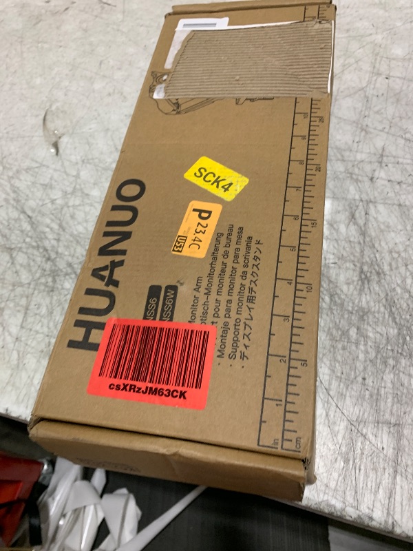 Photo 1 of HUANUO Single Monitor Mount, 13 to 32 Inch Gas Monitor Arm, Adjustable Stand, Vesa Mount with Clamp and Grommet Base - Fits 4.4 to 19.8lbs LCD Computer Monitors