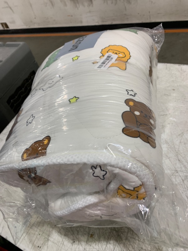 Photo 1 of Mini Crib Mattress 38" x 24" x 4"- Firm Support and Comfort Premium Foam,Noiseless and Odorless,Hypoallergenic Mini Crib Mattress,Fits Mini and Portable Cribs,Dual Sided with Soft Breathable Fabric