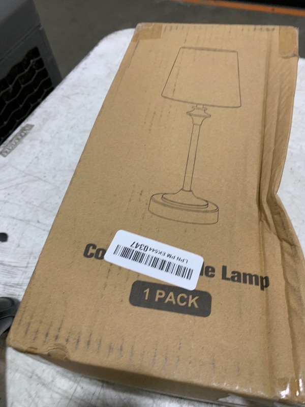 Photo 1 of NIORSUN Portables Cordless Table Lamp,Flaxen Fabric Shade Battery Operated Lamp,5200mAh Bedside Table Lamp with Warm White,3 Way Dimmable Touch Desk Lamp for Bedroom Living Room Restaurant (Gold)