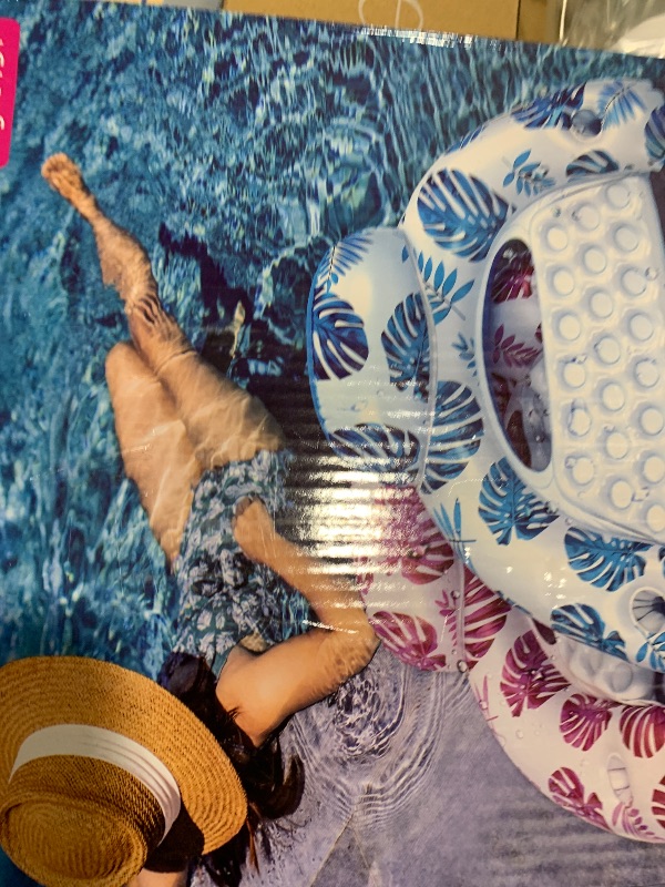 Photo 1 of [2025 New Upgraded] Pool Floats for Adult -Floating Lounge Chairs,Inflatable Pool Floats with Cup Holders 2 Repair Patch Suit for Swimming Pools, Beach, Pool Toys,Backyard Party,Lakes?2 Packs