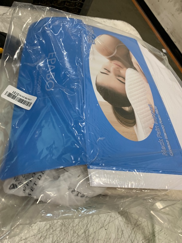 Photo 1 of EPABO Contour Memory Foam Pillow Orthopedic Sleeping Pillows, Ergonomic Cervical Pillow for Neck Pain - for Side Sleepers, Back and Stomach Sleepers, Free Pillowcase Included (Firm & Queen)