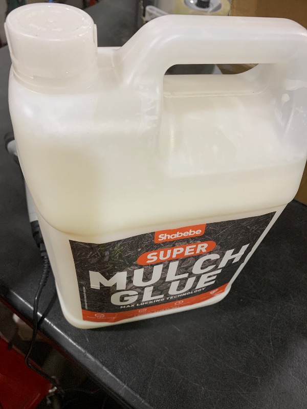Photo 1 of Mulch Glue for Landscaping, 1Gallon Rock Glue, Fast-Dry Non-Toxic Weather-Resistant Strong Gravel Binder, Pine Straw Outdoor Strong Pebble Gravel Hold for Garden, Mulch Lock and Pea Gravel Stabilizer
