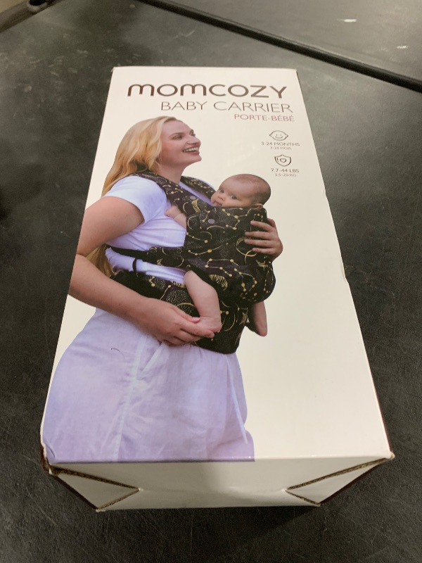 Photo 1 of Momcozy Breathable Mesh Baby Carrier, Ergonomic and Lightweight Infant Carrier for 7-44lbs with Enhanced Lumbar Support, All Day Comfort for Hands-Free Parenting, Air Mesh-Black
