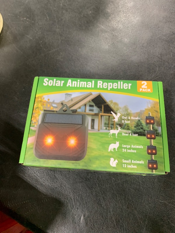Photo 1 of 2025 4PACK Solar Nocturnal Animal Repeller Predator Control Light Coyote Repellent Devices with LED Lights Outdoor Night Guard Animal Predator Repellent for Deer,Cat,Coyote from Yard Farm&Chicken Coop