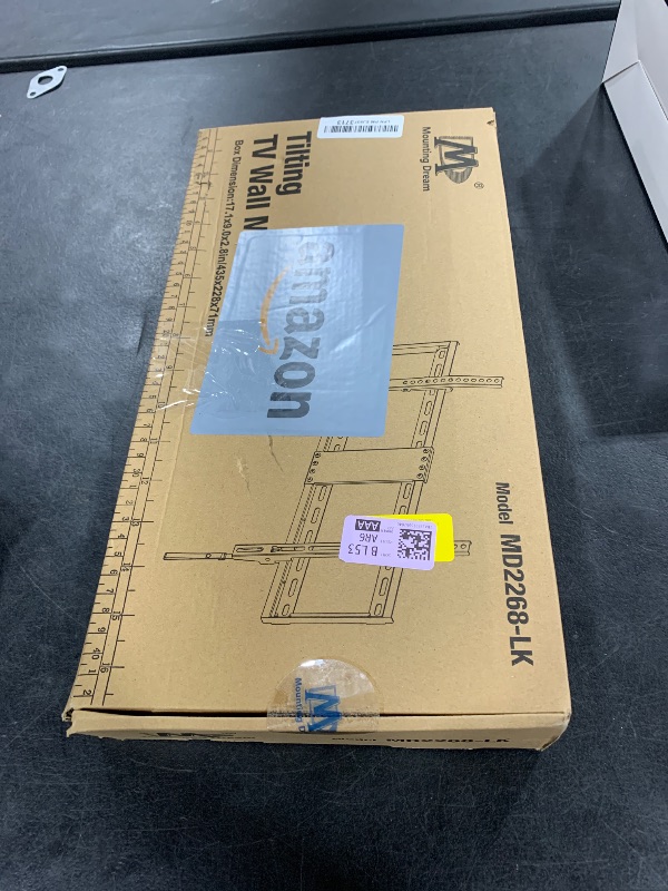 Photo 1 of Mounting Dream UL Listed TV Mount for Most 37-75 Inch TV, Universal Tilt TV Wall Mount Fit 16", 18", 24" Stud with Loading Capacity 132lbs, Max Vesa 600 x 400mm, Low Profile Flat Wall Mount Bracket