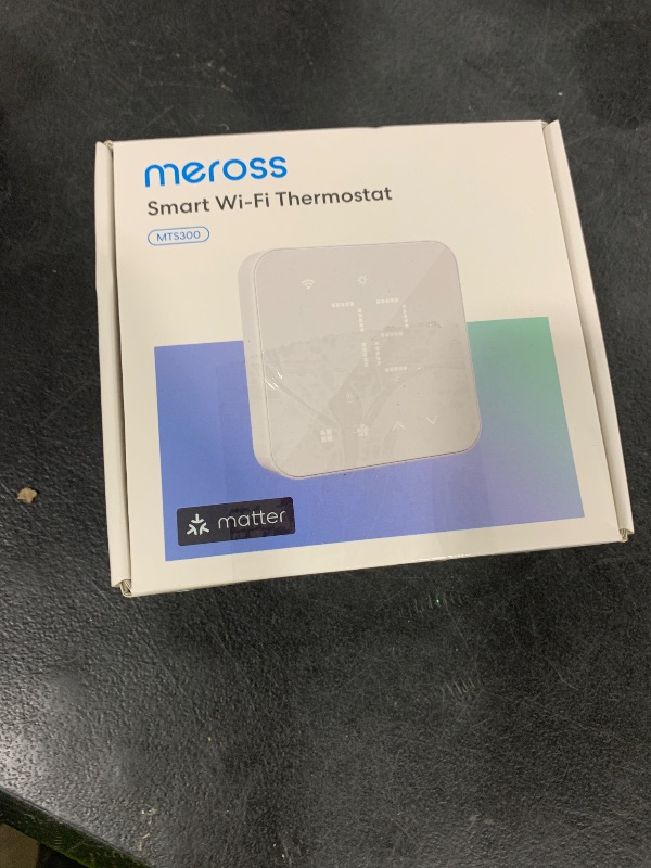 Photo 1 of meross Smart Thermostat for Home, WiFi Thermostat Works with Matter, Alexa, Apple Home, Google Assistant, App & Voice Control, 7x24h Scheduling, Energy Saving, C-Wire Required