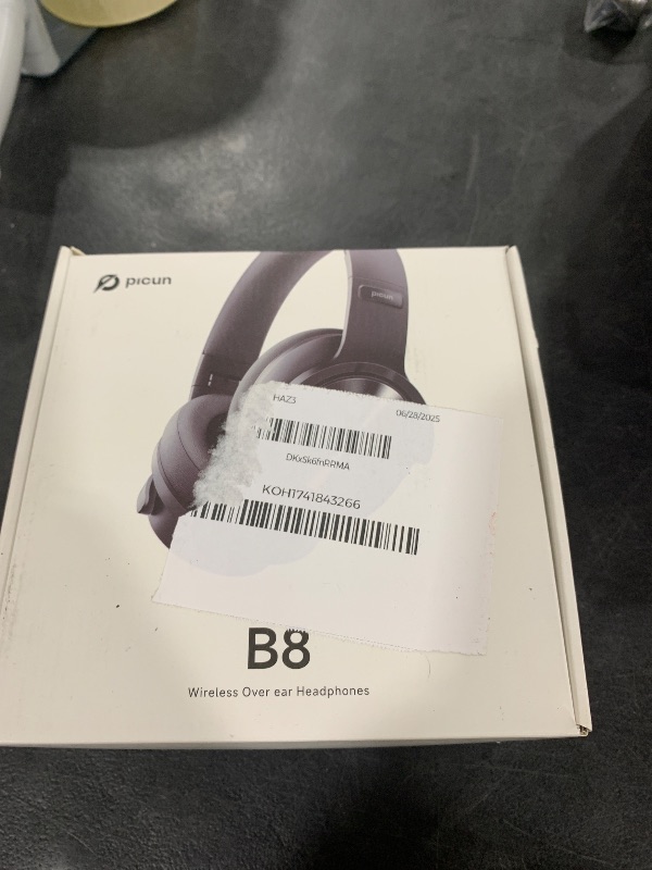 Photo 1 of Picun B8 Bluetooth Headphones, 120H Playtime Headphone Wireless Bluetooth with 3 EQ Modes, Low Latency, Hands-Free Calls, Over Ear Headphones for Travel Home Office Cellphone PC Black