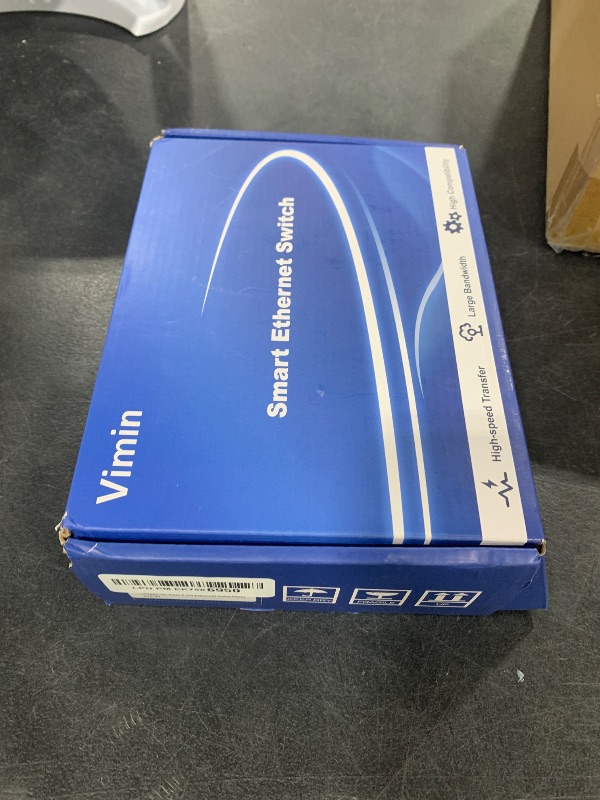 Photo 1 of 10 Port 2.5G Unmanaged Ethernet Switch, VIMIN 8X 2.5G Switch Base-T Ports, 2X 10G SFP Port, 80Gbps Switching Capacity, IEEE802.3, Metal Housing, Fanless, Work for 2.5Gbps NAS, Wireless AP & PC