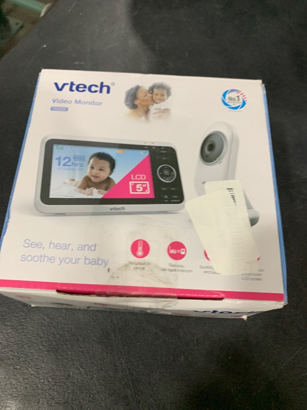 Photo 1 of VTech VM350 Baby Monitor, 5" Screen, 1000ft Long Range, Night Vision, 2-Way Talk, Lullabies, Secured Transmission No WiFi