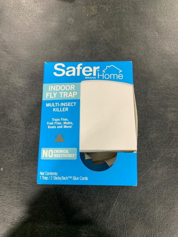 Photo 1 of Safer Home Indoor Plug-In Fly Trap - SH502 - Effective Fruit Fly Traps for Indoors, Gnat Traps for House Indoor, 400 Sq Ft Protection - Style: 1 Device + 2 Glue Cards