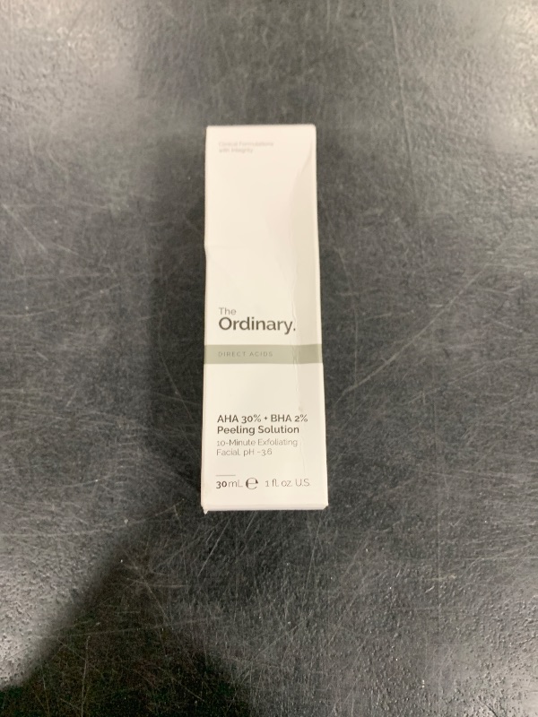 Photo 1 of The Ordinary AHA 30% + BHA 2% Peeling Solution, Advanced Exfoliating Peel for Brighter Skin, 1 Fl Oz