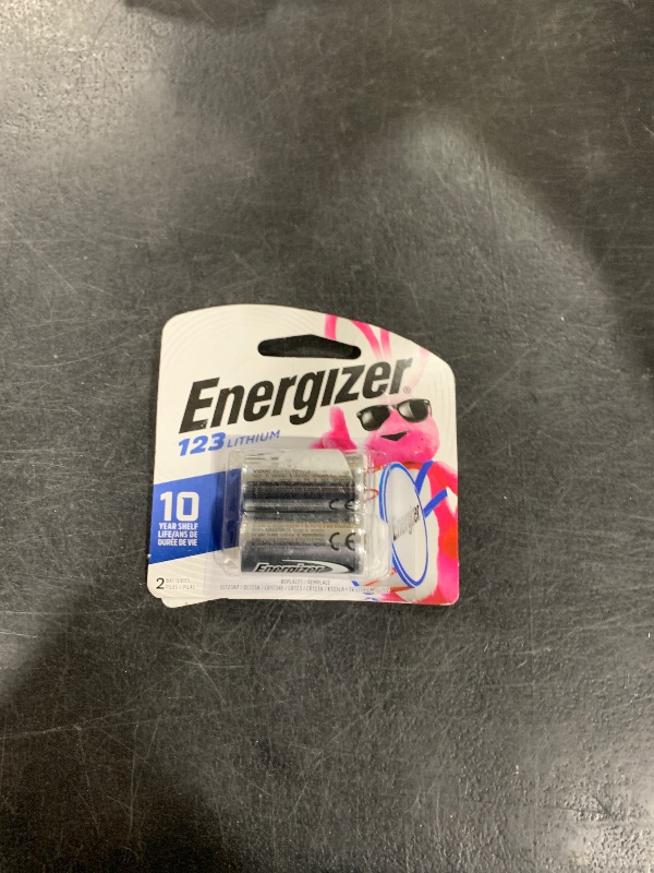 Photo 1 of Energizer 123 Lithium Batteries (2 Pack), 3V Photo Batteries