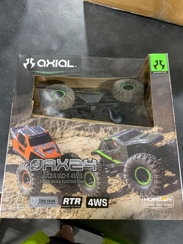 Photo 1 of Axial RC Truck 1/24 AX24 XC-1 4WS Crawler Brushed RTR (Includes Everything Needed No Other purchases Required), Green, AXI00003T1