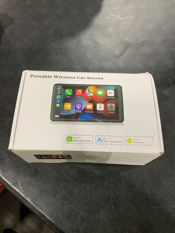Photo 1 of for Apple Carplay Wireless Portable 7" Touchscreen Car Stereo Voice Control with Apple Car Play & Android Auto Car Audio Backup Camera Bluetooth GPS Navigation/Mirror Link Fits All Cars