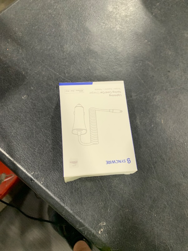 Photo 1 of [Apple MFi Certified] Syncwire iPhone Car Charger 32W Super Fast Car Phone Charger Cigarette Lighter USB Car Adapter with Build-in 5FT Coiled Lightning Cable for Apple iPhone 14/13/12/11/XR/Max, iPad