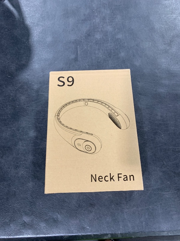 Photo 1 of Neck Fan, Personal Fan with LED Display, USB-C Rechargeable, 4000mAh-Battery, 3-Speed Adjustment & Whisper-Quiet Operation, Perfect for Home, Travel, Sports