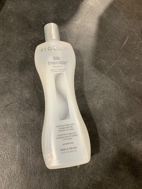 Photo 1 of BioSilk Silk Therapy Original Cure, Reconstructing Treatment For Adding Shine & Helping Prevent Split Ends, Sulfate, Paraben, & Cruelty-Free, 12 Oz